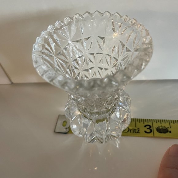 Vintage Princess House Cut Glass Crystal Small Vase 3" Tall - Picture 3 of 4